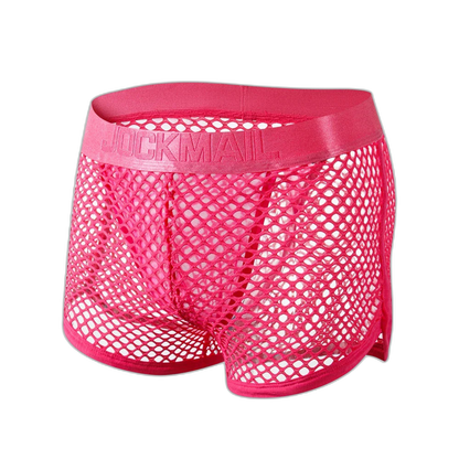 Jockmail 'Reveal All Fishnet' Underwear Shorts
