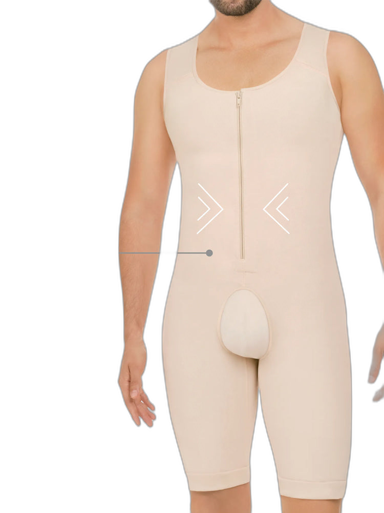 Men’s Abdomen Body Shaper Legs Control Bodysuit