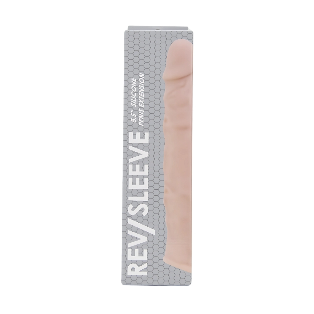 Rev-Sleeves 8.5 Inch Realistic Silicone Penis Extension Sleeve