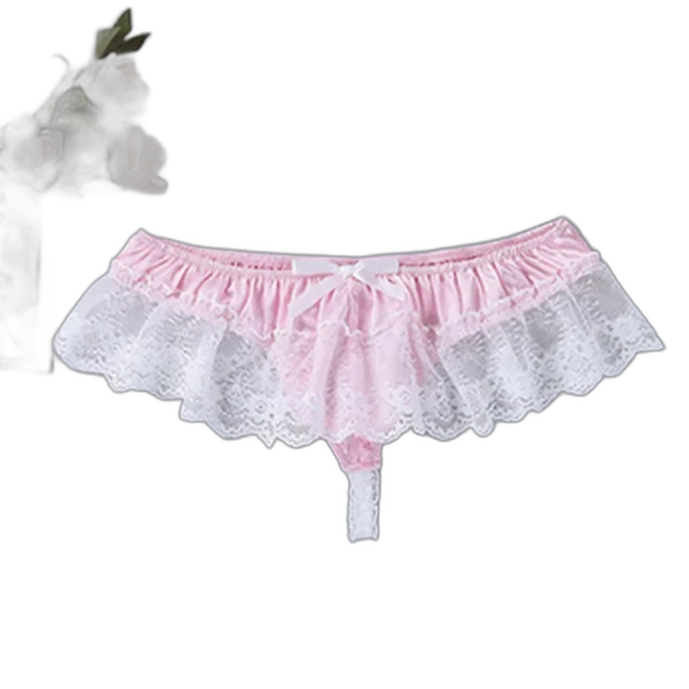 Bow & Lace Sissy Panties
