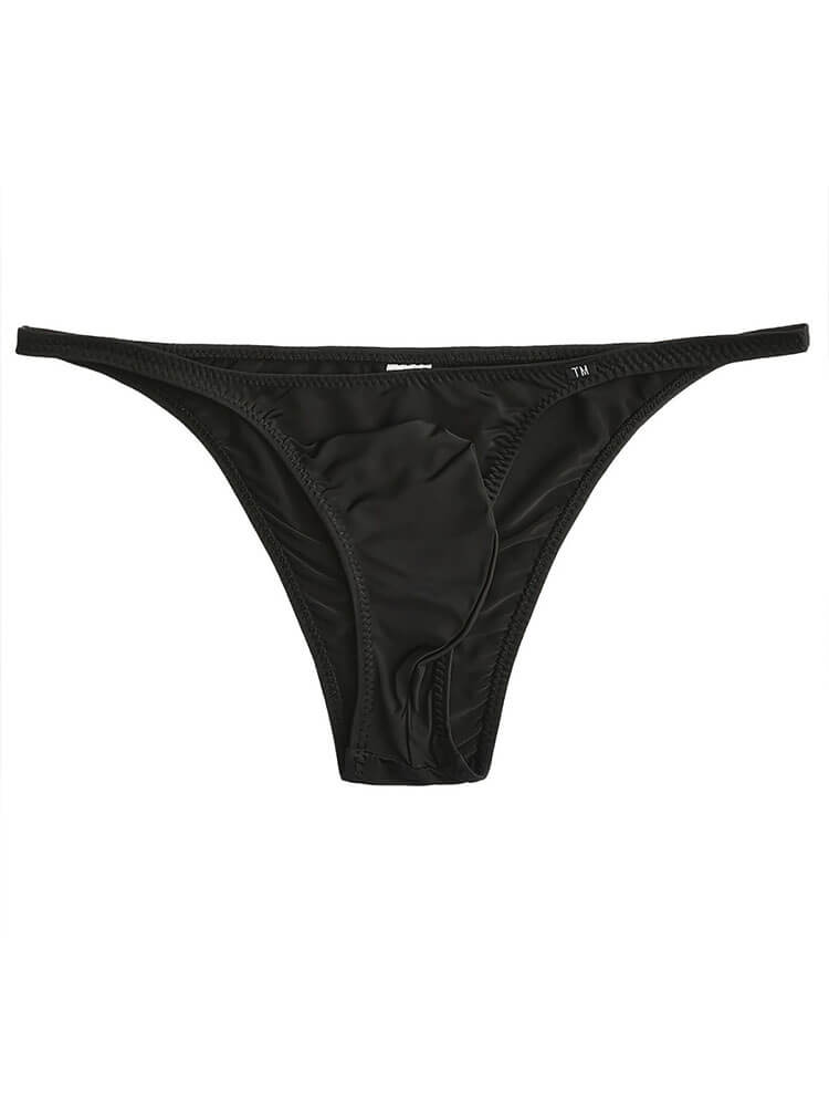 Men's Low-Rise Half Wrapped Hip Solid Briefs
