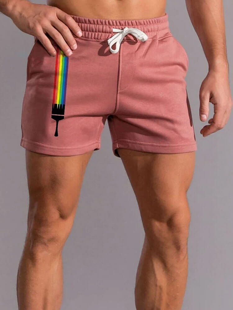 Men's Rainbow LGBT Casual Shorts