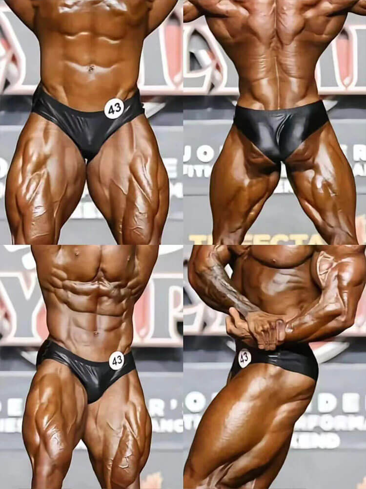Men's Bodybuilding Glossy Stretch Hip-Hugging Briefs
