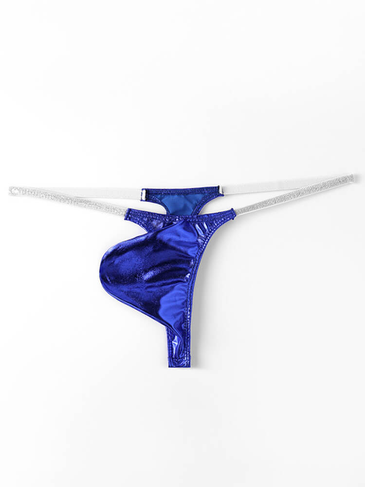Men's Sexy Thin Strap Pouch Polyester Thong