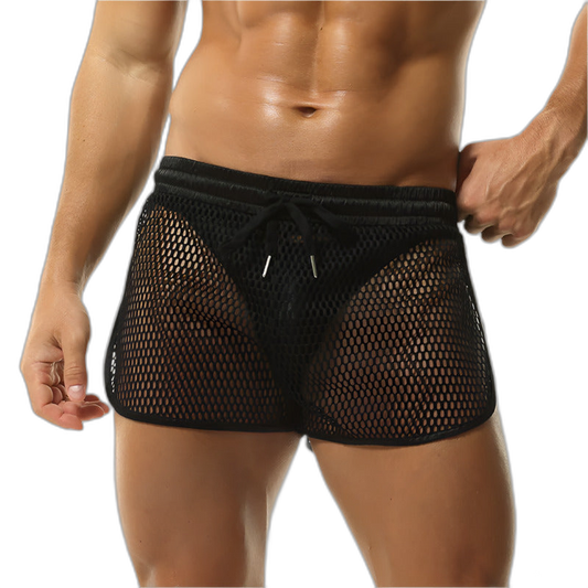 Mesh Split Shorts