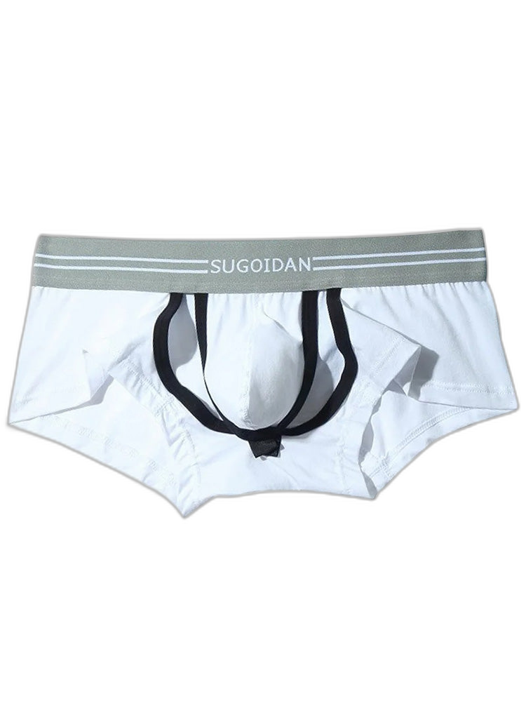 3 Pack Men’s Sexy Cutout Trunks with Lift-up Pouch