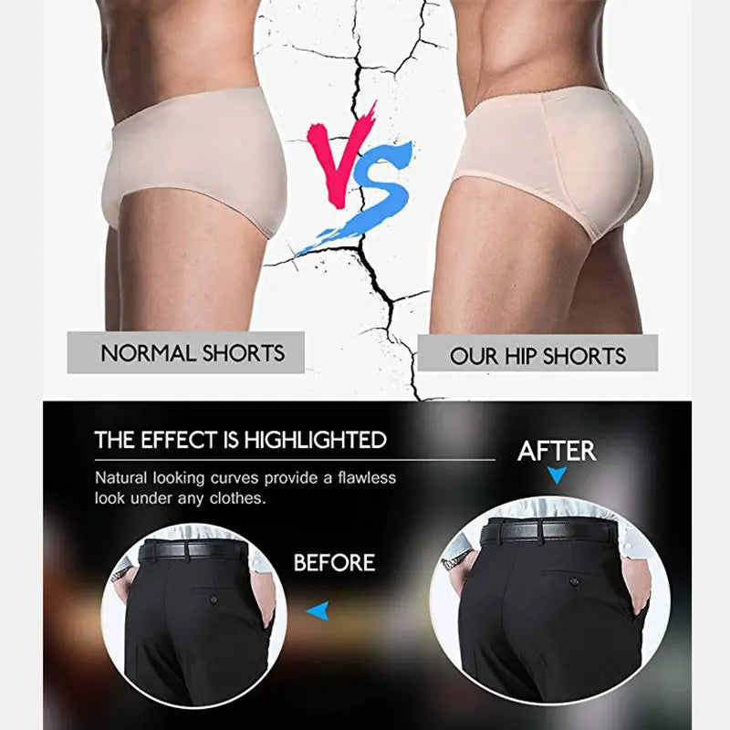 Men’s Sexy Butt Lifting Padded Briefs Shapewear