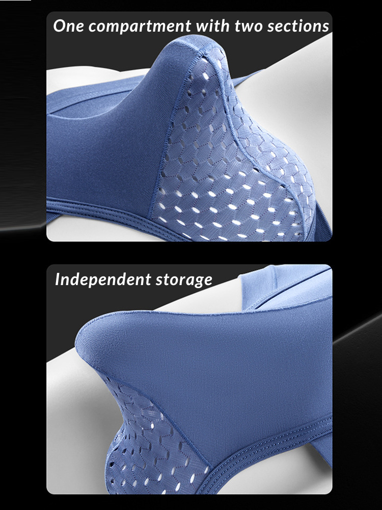 2 Pack Men's Breathable Pouch Separate Modal Briefs