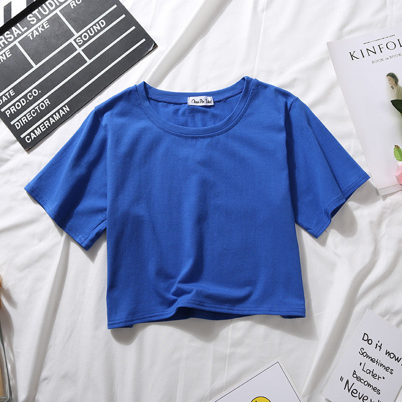 Solid Crop Tee