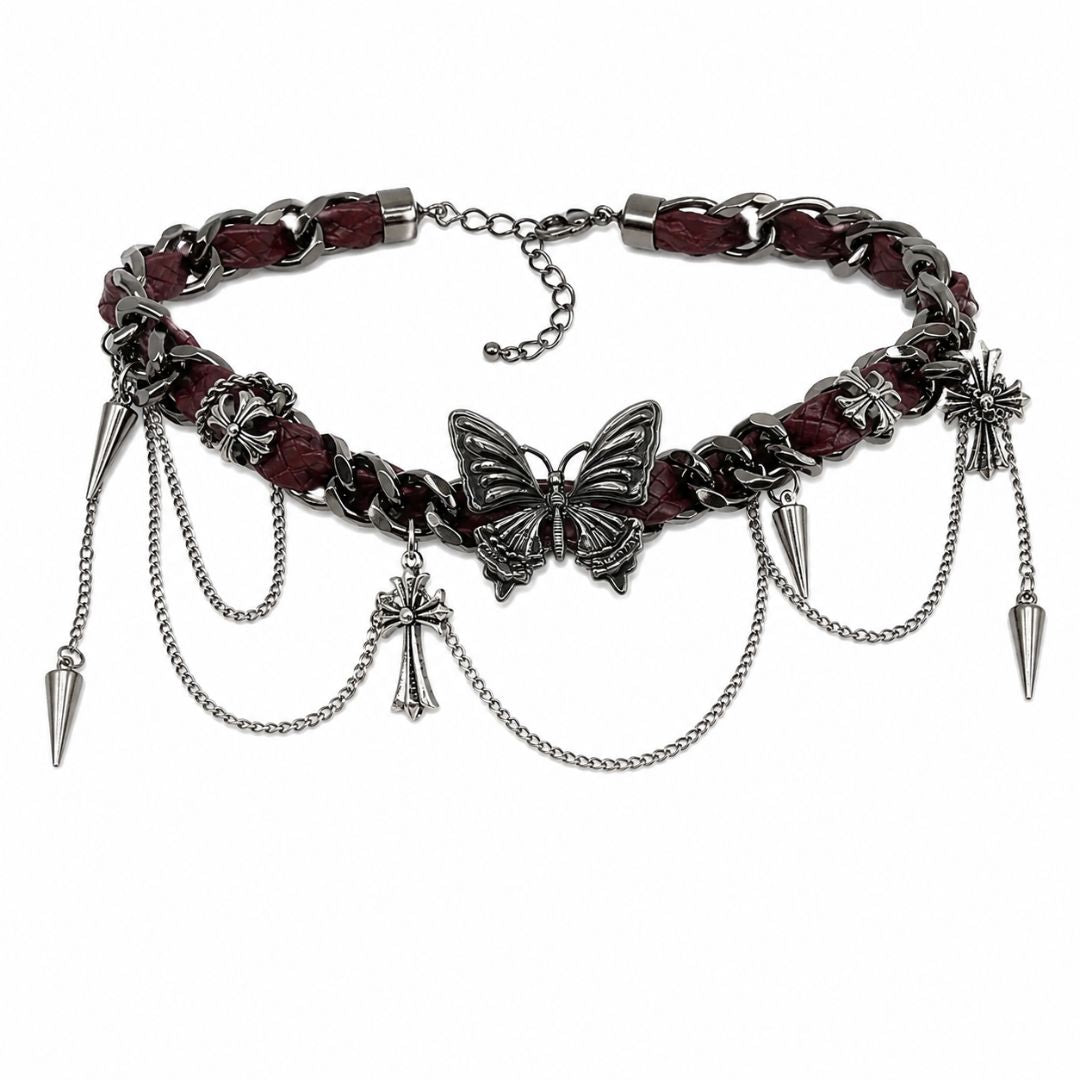 Butterfly Veil Choker