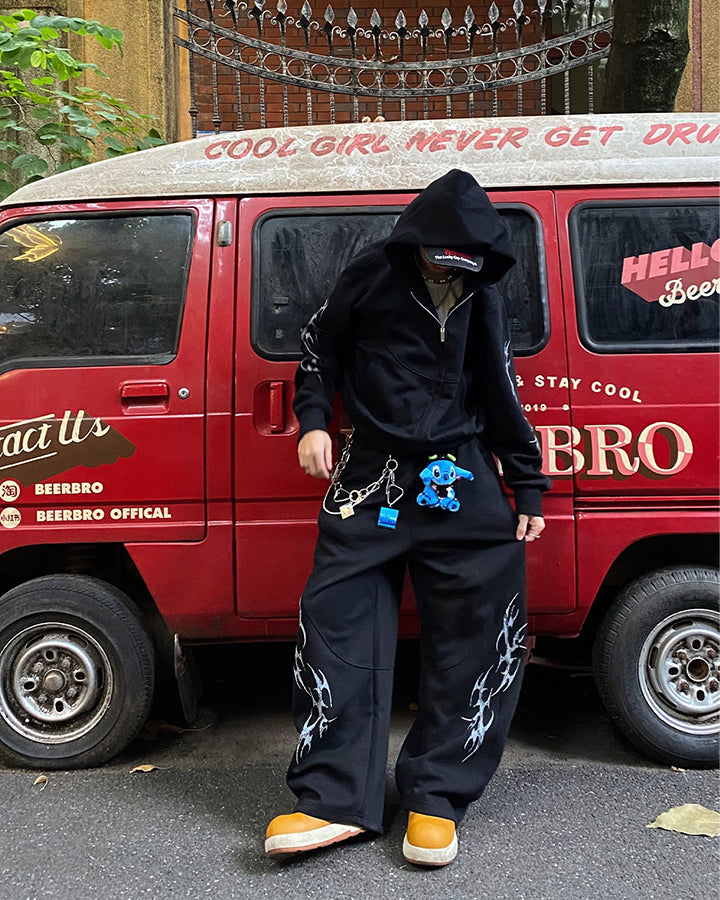 American Machete Hip Hop Draped Casual Pants