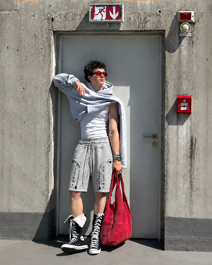 KIIKIO Utility Zipper Shorts