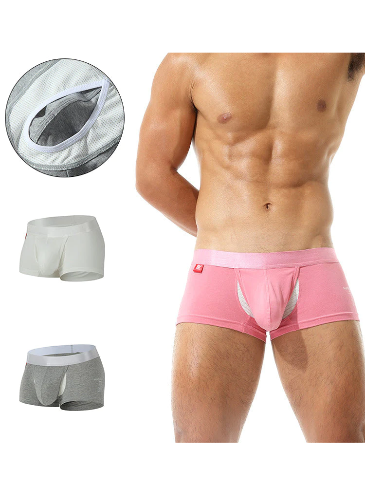 2 Pack Men's Large Pouch Casual Underwear