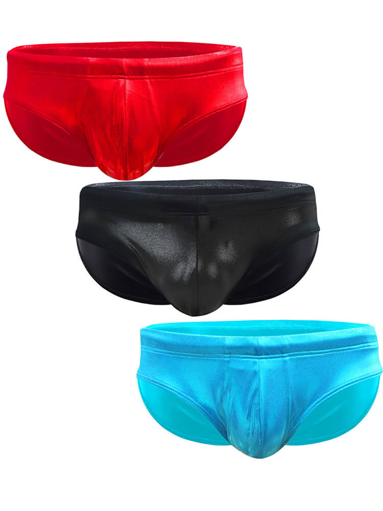 Men's Sexy Sequin Skinny Triangle Swim Briefs