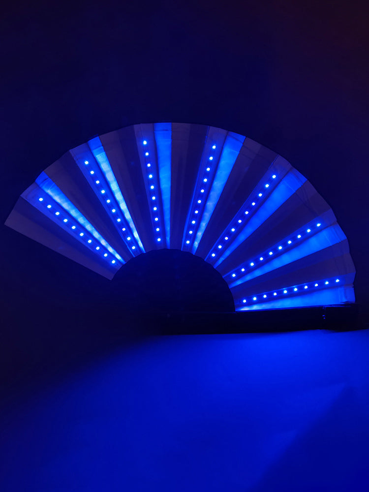 Led Silk Foldable Light-Emitting Color Fan