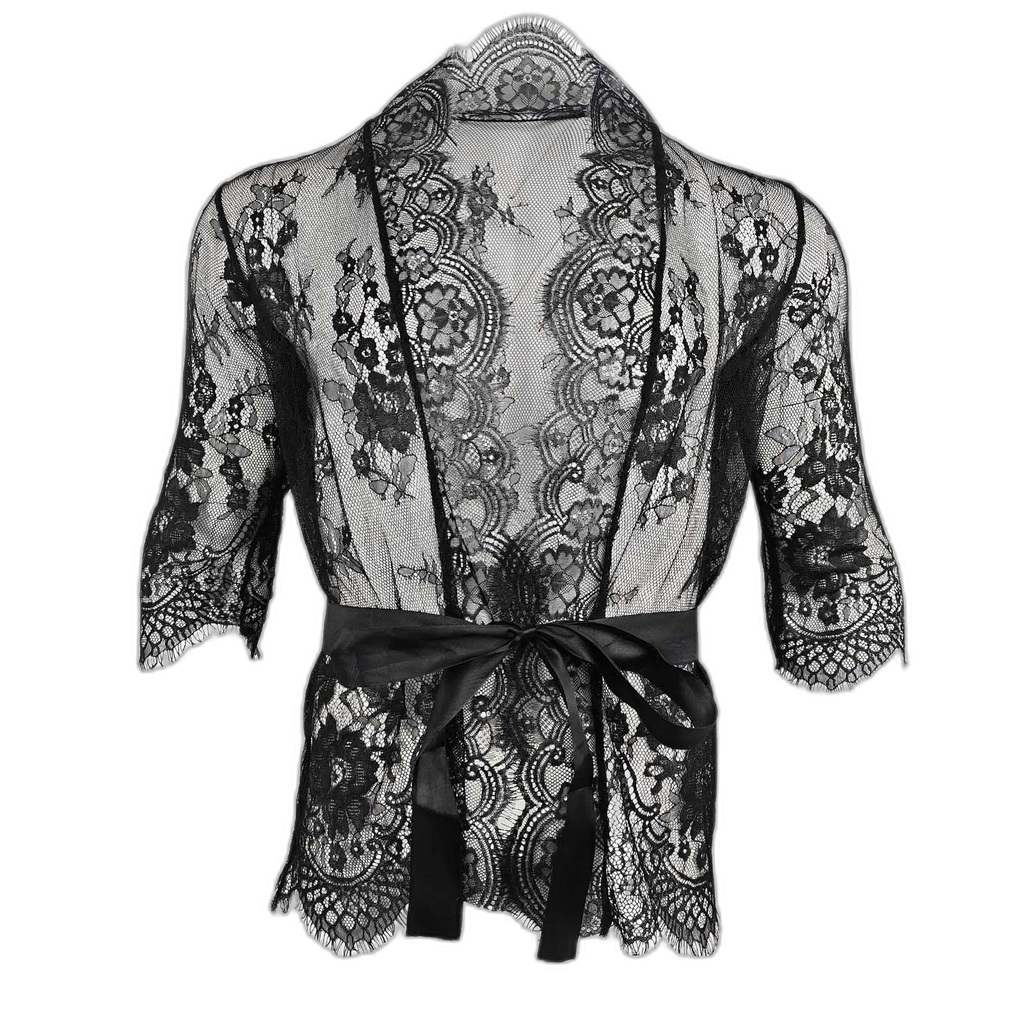 Lace Dreamer Short Floral Male Kimono