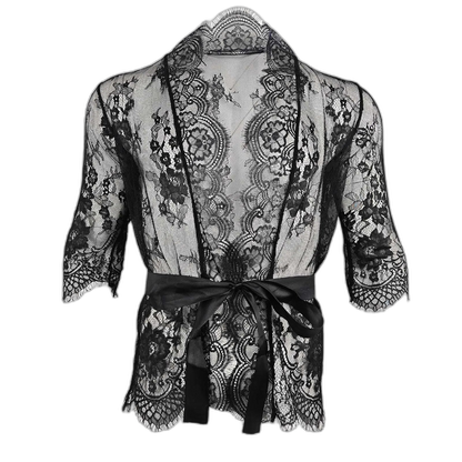 Lace Dreamer Short Floral Male Kimono