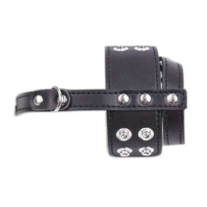 Leather Strap Chastity Cage