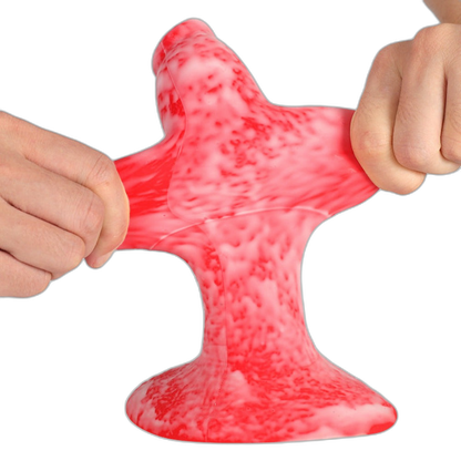 Shooter - 6-7 Inch Penis Sleeve With Harness - Knotted Cock Extender