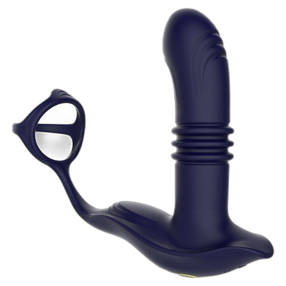 Command Cock and Ball Sling with Thrusting Butt Plug