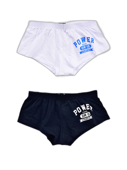2-pack Men's DM Printed Lettering Low Waist Sexy Cotton Boxer Shorts