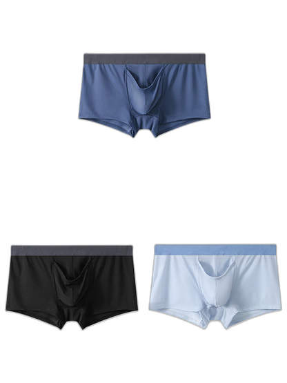 3 Pack Separate Pouch Trunks With Fly Front
