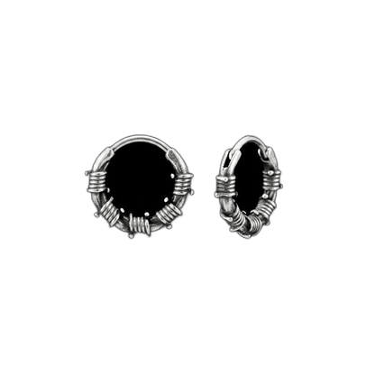Barb Wire Hoop Earrings
