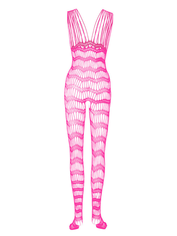 Men's Elastic Pantyhose Bodysuit