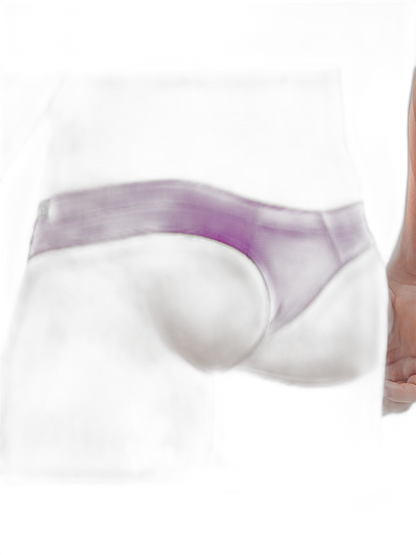 Men's Simple Breathable Mesh Pouch Thong & Strings