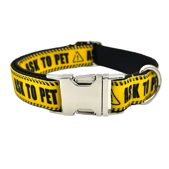 Custom Ask To Pet Collar