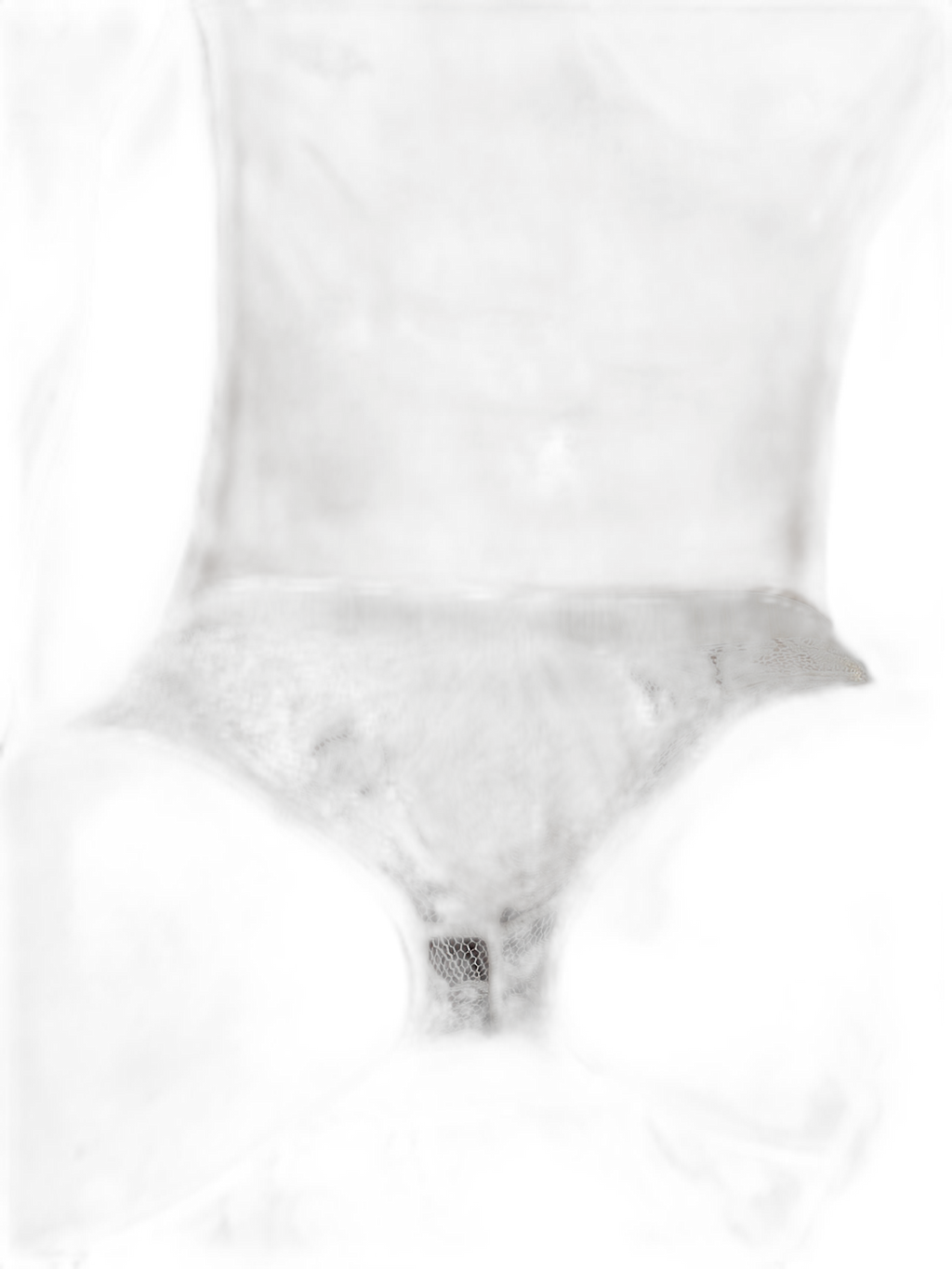 Men's Sexy Lace Semi-Sheer Trunks