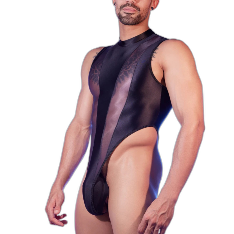 Transparent Tease Mesh Bodysuit