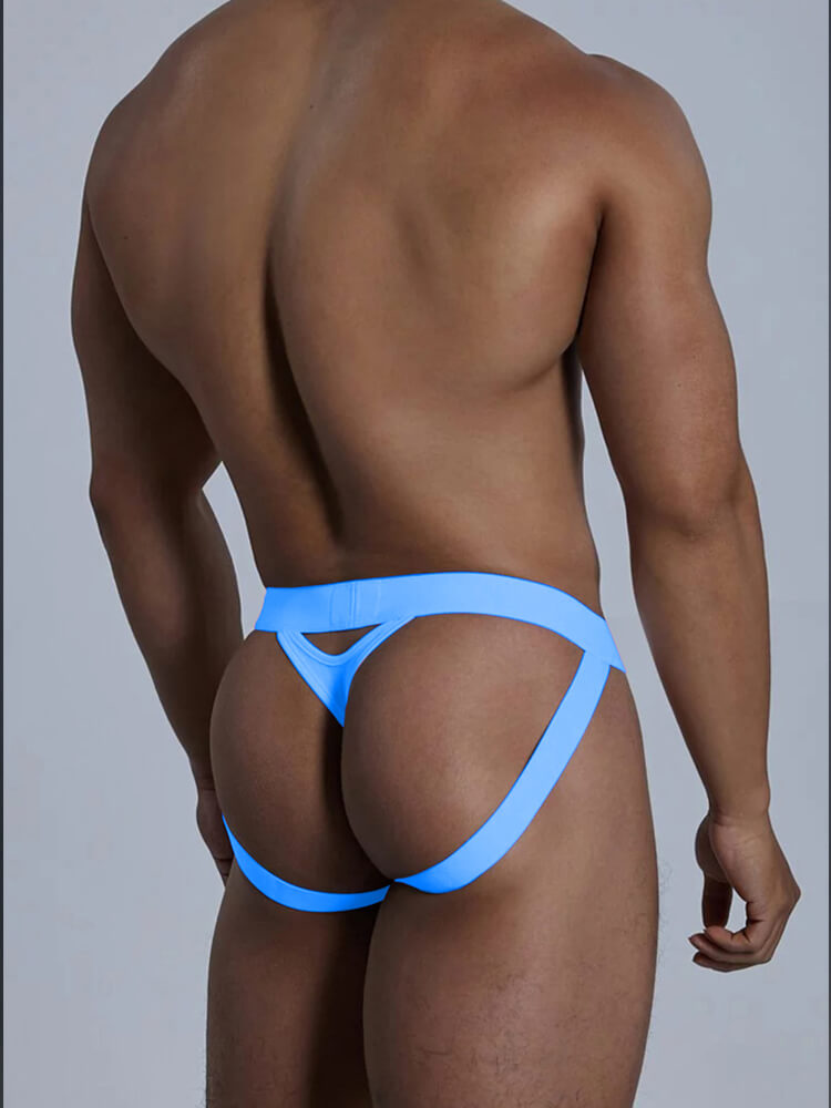 Men's Seamless Solid Color Low Rise Jockstrap