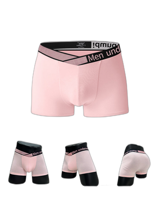 2 Pack Men's Modal Breathable U-Pouch Trunks