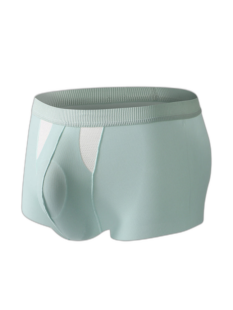 3 Pack Split-Support Men's Trunks- Breathable & Bulge-Enhancing