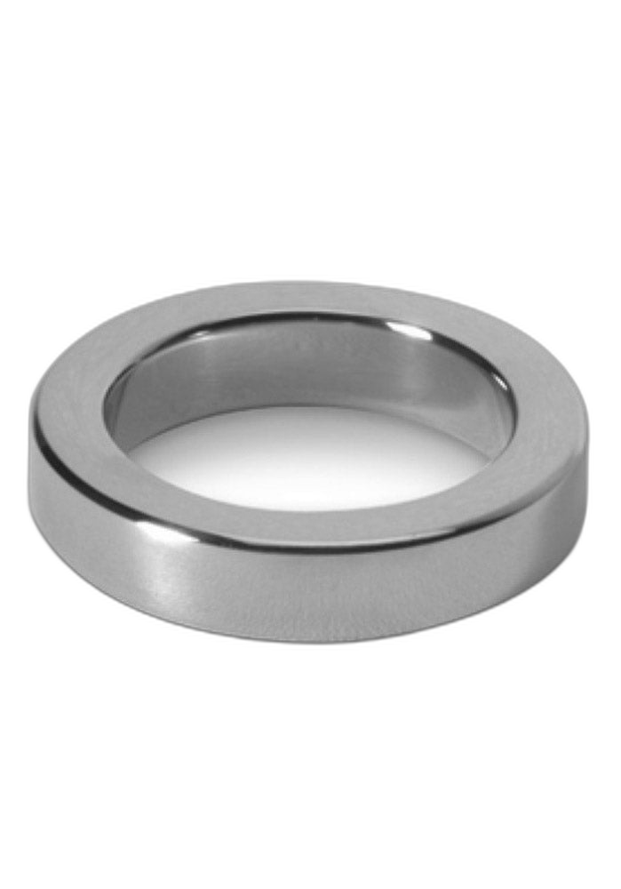 ruff GEAR Stainless Steel Heavy Flat Cock Ring Large 55mm x 15mm