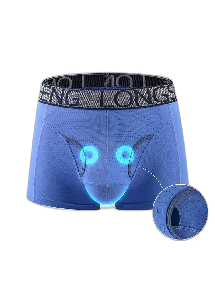 Men's Sexy Breathable Elastic Separated Pouch Trunks