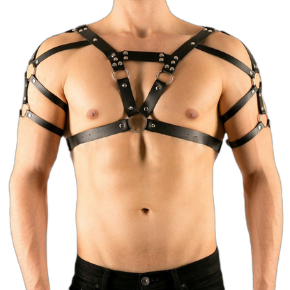 Strapped Dominance Chest Harness