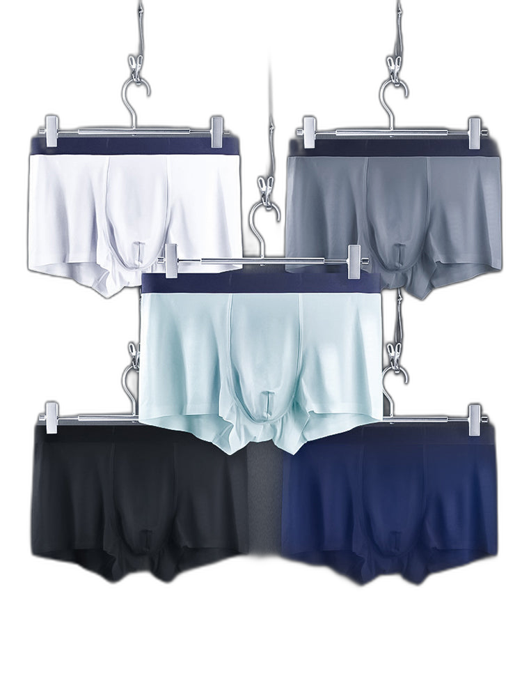 3 Pack Ice Silk Seamless Ultra-thin Men's Trunks
