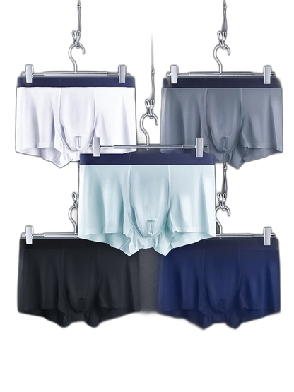 3 Pack Ice Silk Seamless Ultra-thin Men's Trunks