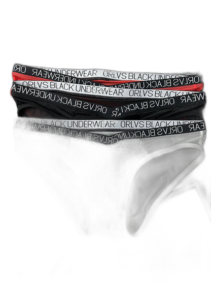 2-Pack Breathable Low Waist U-Convex Semi-Transparent Men's Briefs