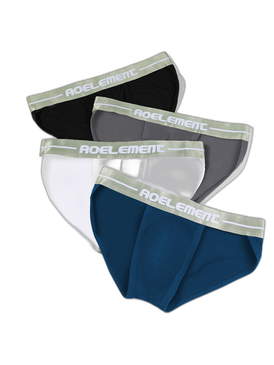 4 Pack Men's Sexy Bikini Brief Style Pouch Underwear