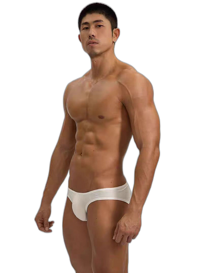 2 Pack Men's U-Shaped Pouch Single Layer Moisture-Wicking Comfortable Sexy Bikini