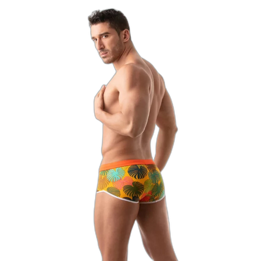 TOF Paris Floral Swim Trunks Yellow
