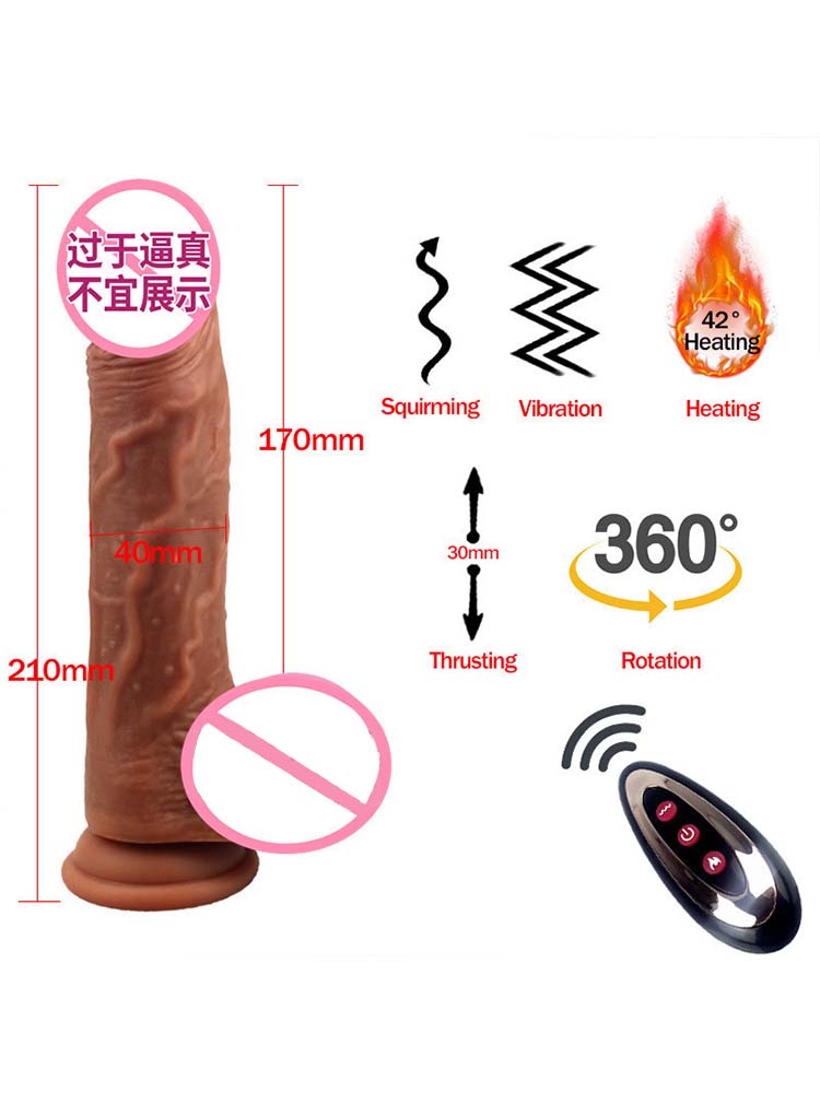 Silicone Fully Automatic Retractable Dildo