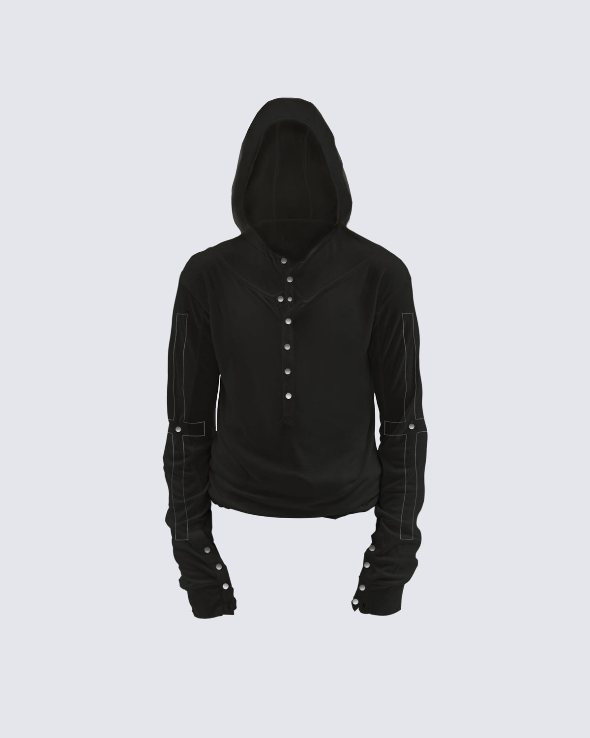 Slim Fit Long Sleeve Pullover with Unique Design