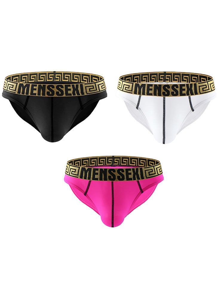 3 Pack Sexy Super Soft Ice Silk Men's Bikini