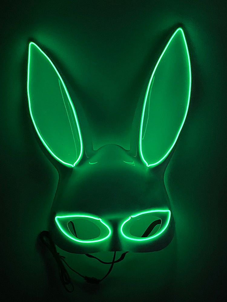 Led Half Face Bunny Mask