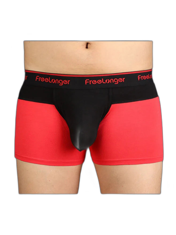 FreeLonger Men's Big Pouch Microfiber Breathable Trunks