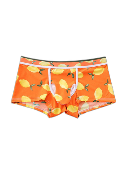 3 Pack Men's Ice Silk Trunks with Separated Pouch Design